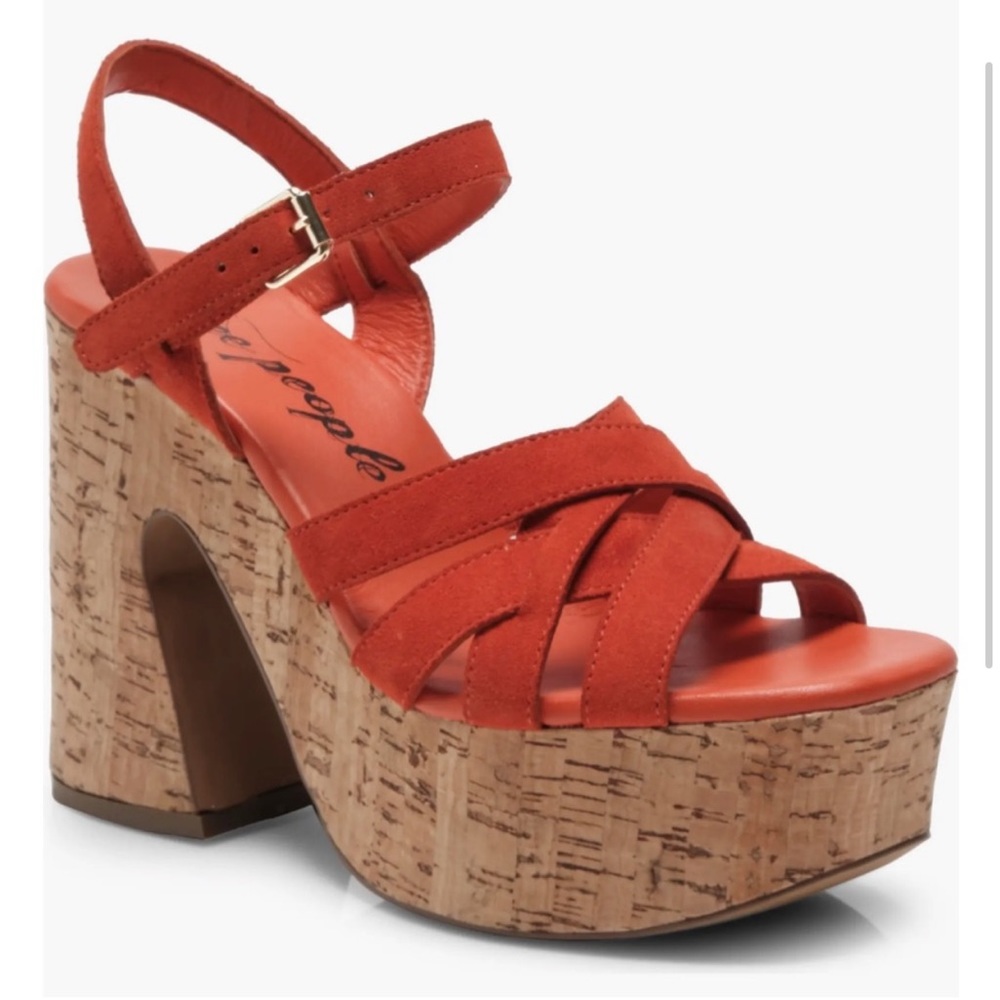Free People Lisbon Platform Sandal Size 36 - Picture 3 of 8